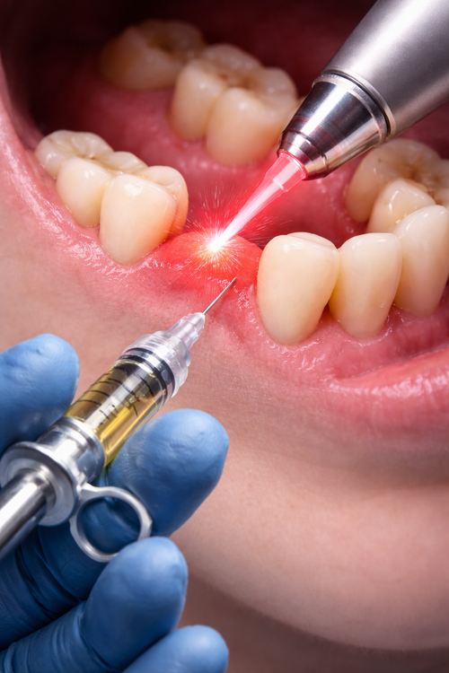 Evaluation of the effect of the photobiomodulation therapy on the pain related to dental injections: A preliminary clinical trial