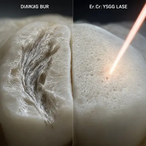 Surface treatment comparison by application of diamond bur and Er,Cr:YSGG at different powers: morphological and mechanical evaluation
